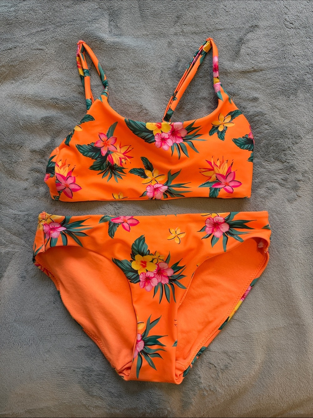 H&M Orange Floral Girls' Bikini Set